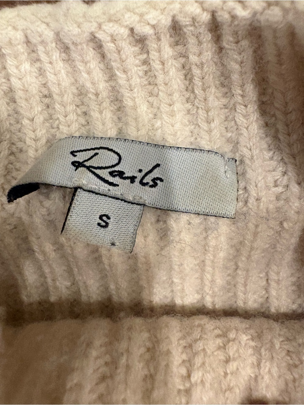 RAILS Striped Cream and Navy Knit Sweater - Picture 2 of 7